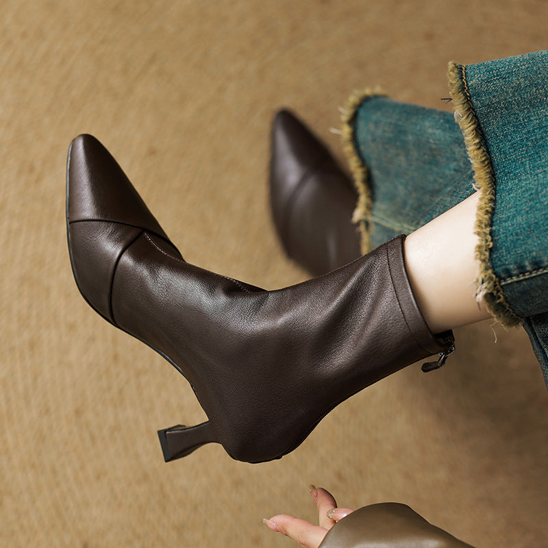 Solven Pointed Slim Boots