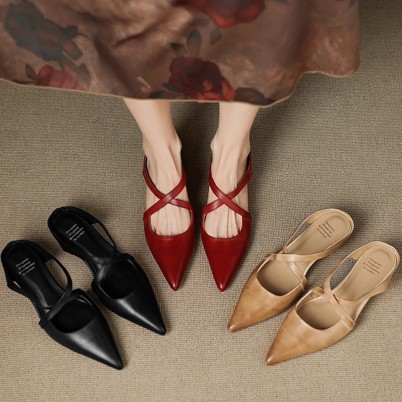 Virel Cross-Strap Flat