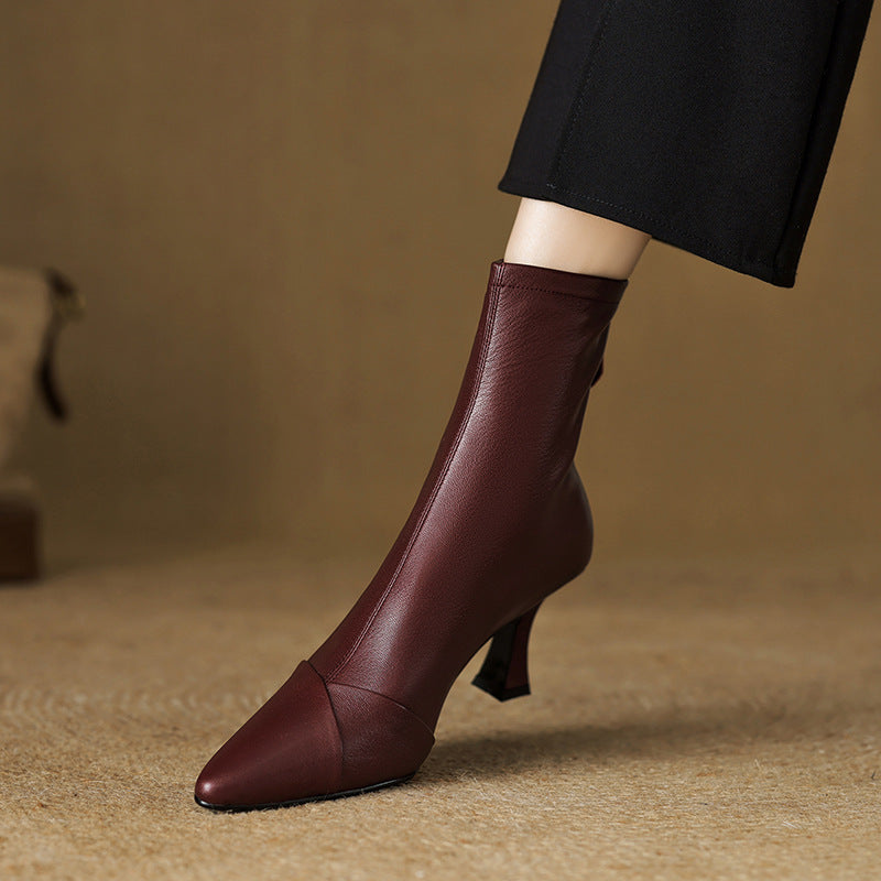 Solven Pointed Slim Boots