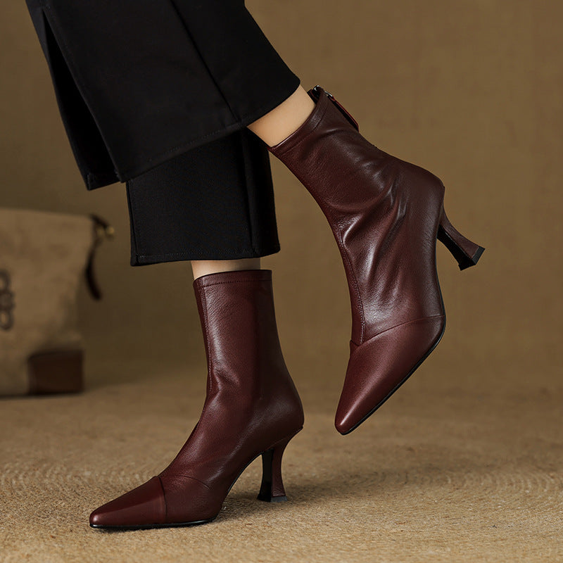 Solven Pointed Slim Boots