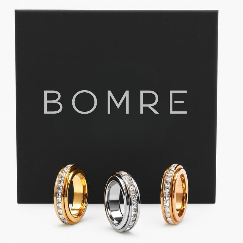 Bomre Anxiety Spinner Ring Set