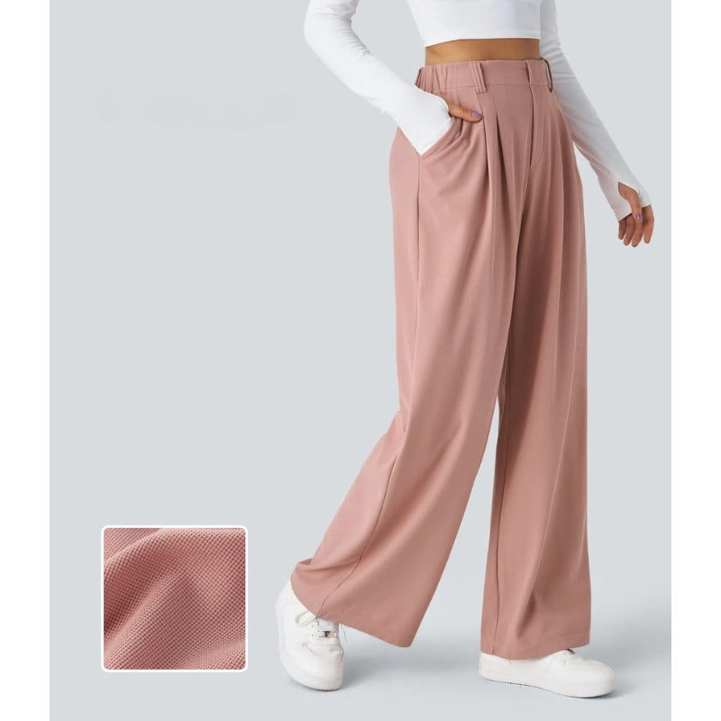 Nomi High Waisted Waffle Pants