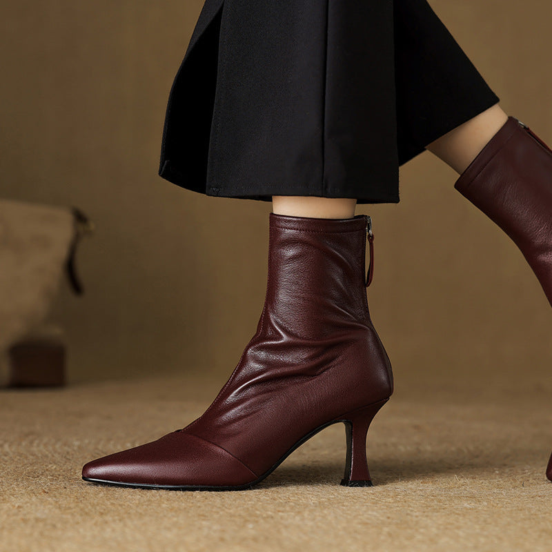 Solven Pointed Slim Boots