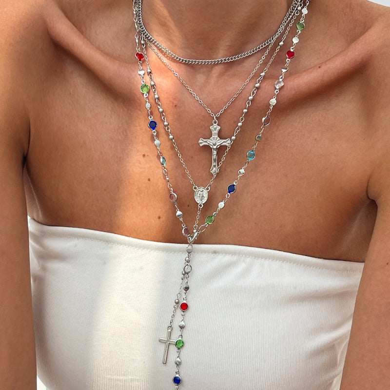 Lioré 4-Piece Cross Necklace Set