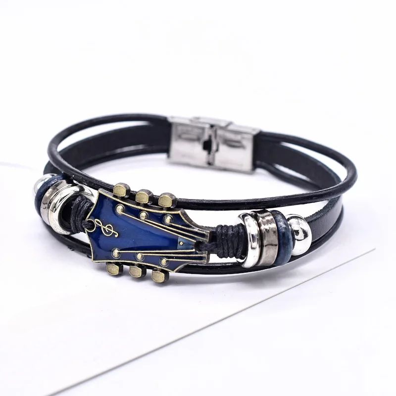 Guitar Leather Bracelet