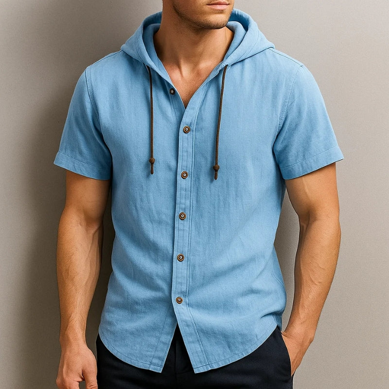Cavo Linen Hoodie Shirt