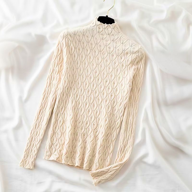 Moiré Cashmere Turtleneck