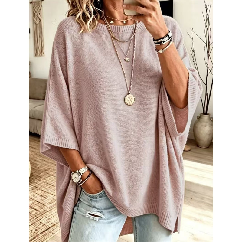 Nora Knit Poncho Sweater
