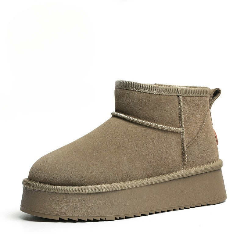 Vera Voss Suede Platform Boots