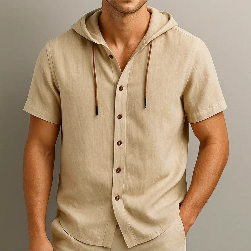 Cavo Linen Hoodie Shirt