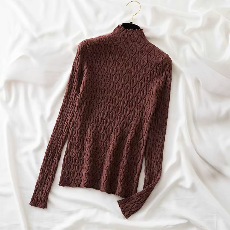 Moiré Cashmere Turtleneck