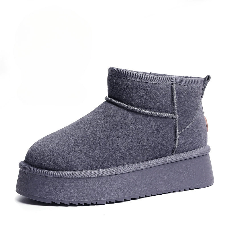 Vera Voss Suede Platform Boots