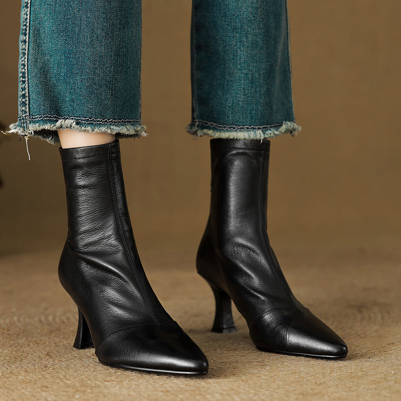 Solven Pointed Slim Boots
