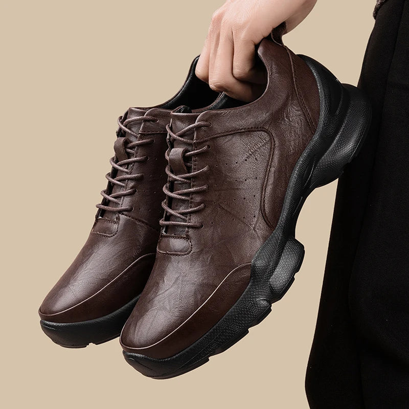 Brex Genuine Leather Sneakers