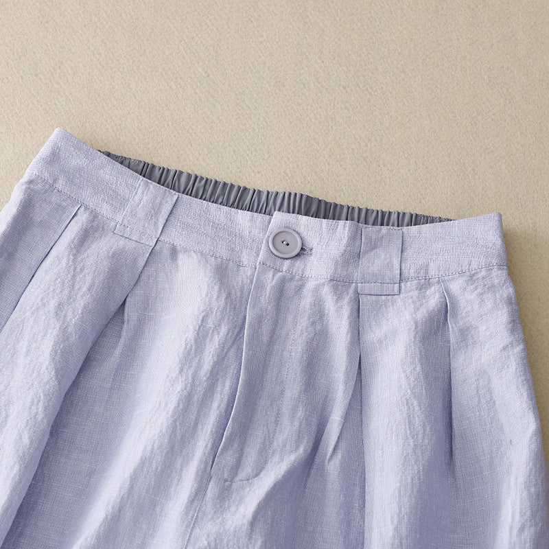 Caroline Wide-Leg Linen Pants