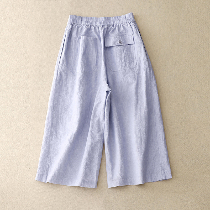 Caroline Wide-Leg Linen Pants