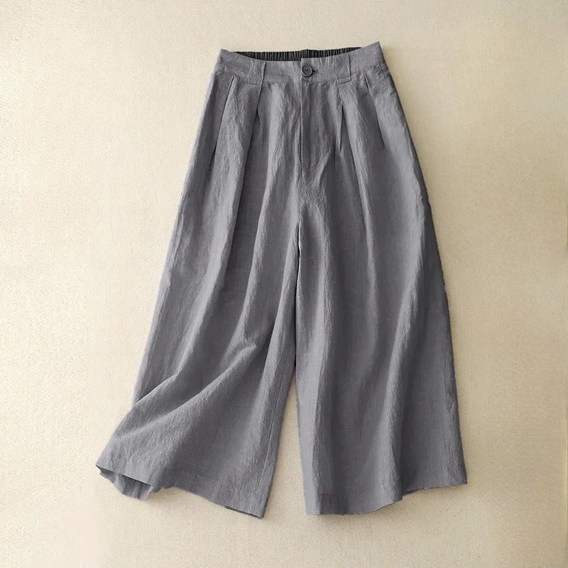 Caroline Wide-Leg Linen Pants