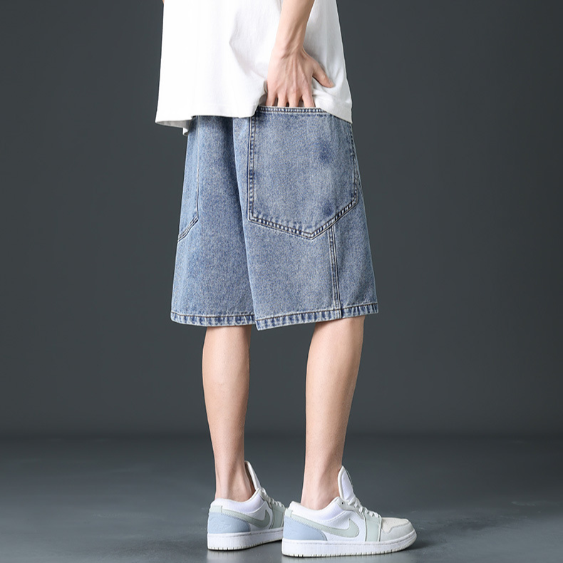 Delano Wide-Leg Denim Shorts