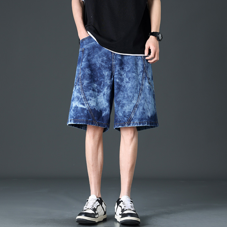 Delano Wide-Leg Denim Shorts