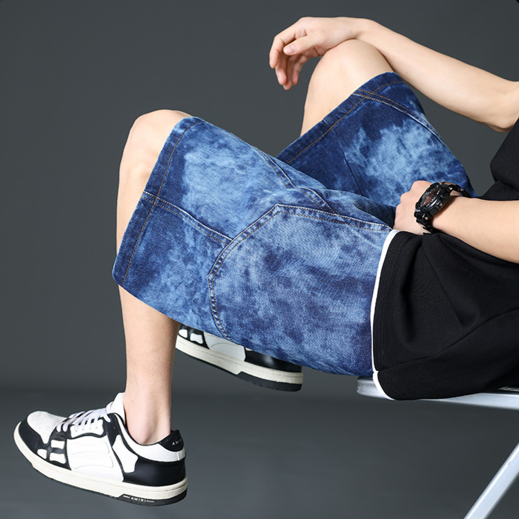 Delano Wide-Leg Denim Shorts