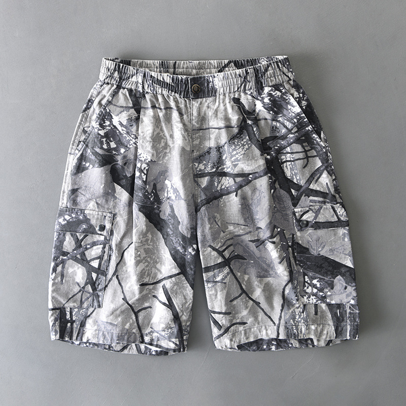 District Nine Camo Shorts