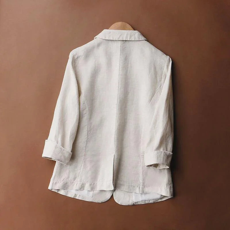 Elise Relaxed Linen Blazer