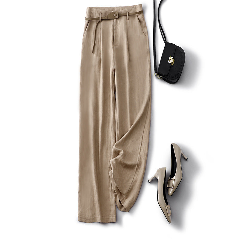 Esme Pleated-Belt Trousers