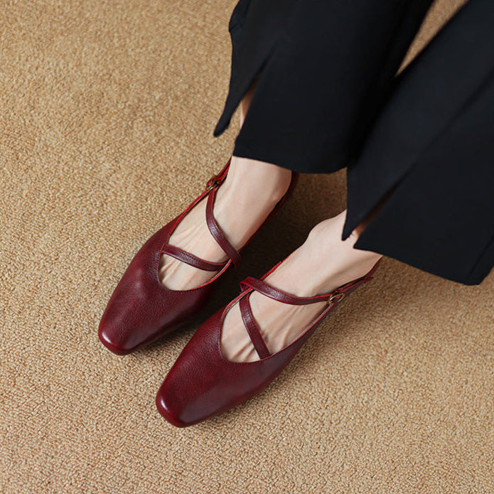 Seravi Leather Heels