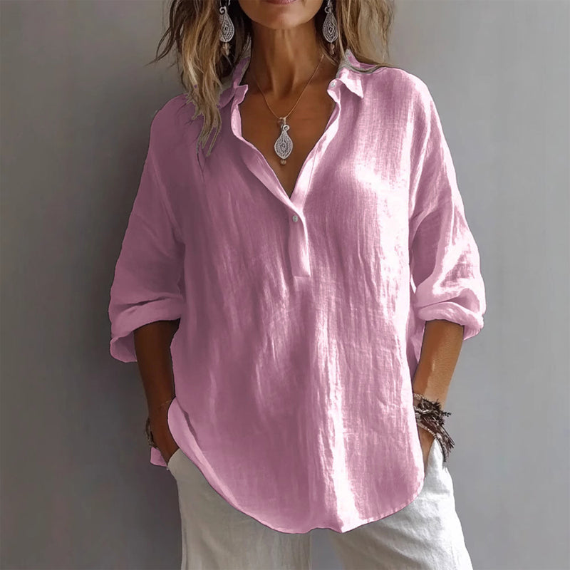 Fleur Relaxed Linen Shirt