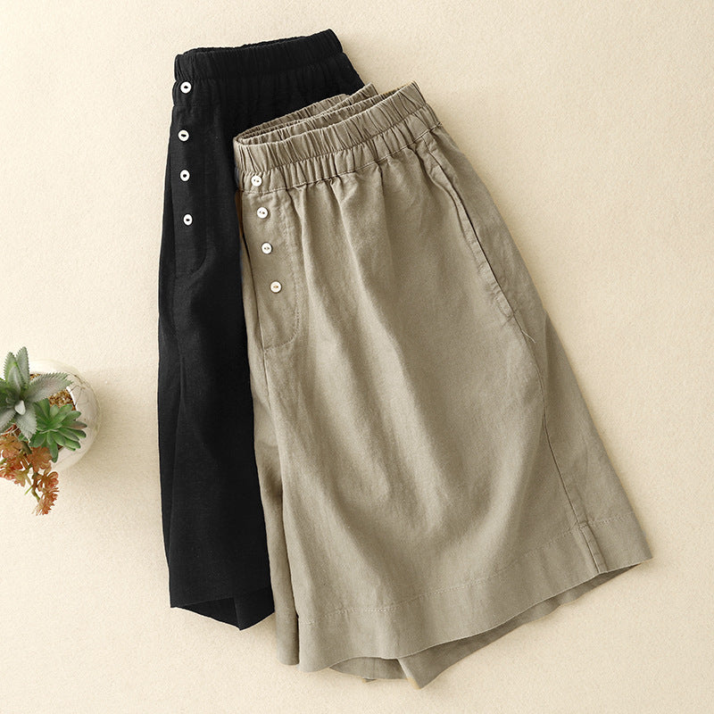 Haven Relaxed Linen Shorts