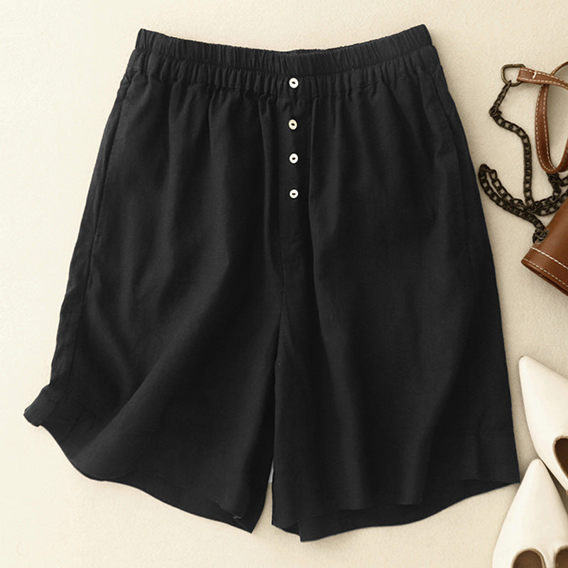 Haven Relaxed Linen Shorts