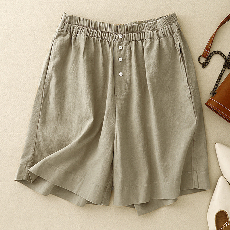 Haven Relaxed Linen Shorts