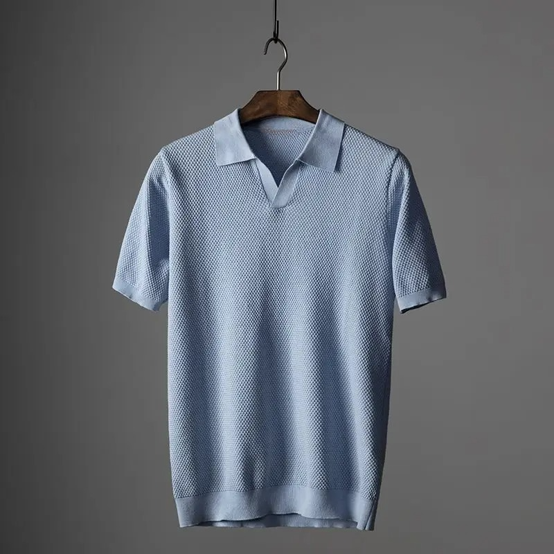 Lennox Knit-Collar Polo
