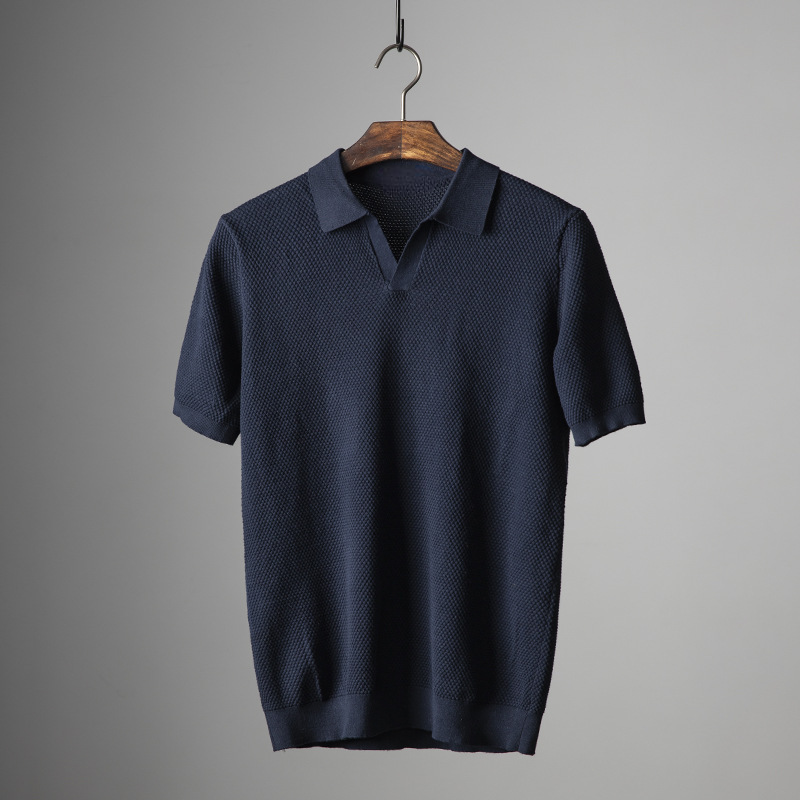 Lennox Knit-Collar Polo
