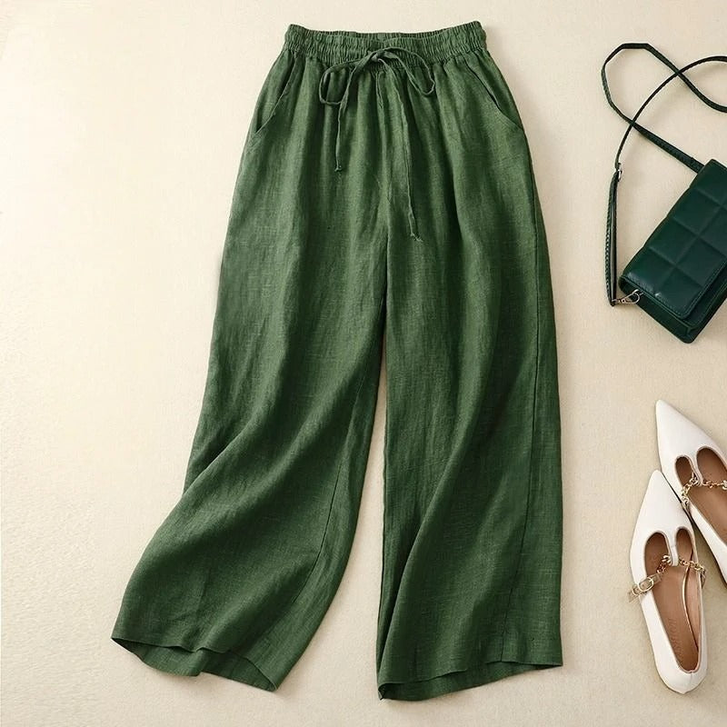 Liora Drawstring Linen Pants