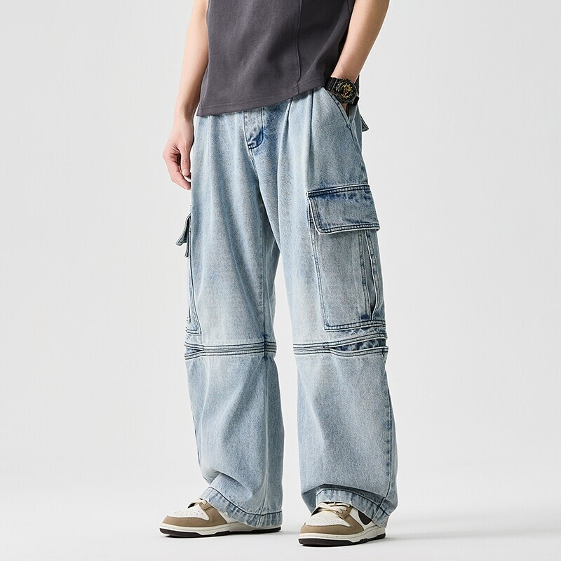 Lucien™ Wide-Leg Denim Pants