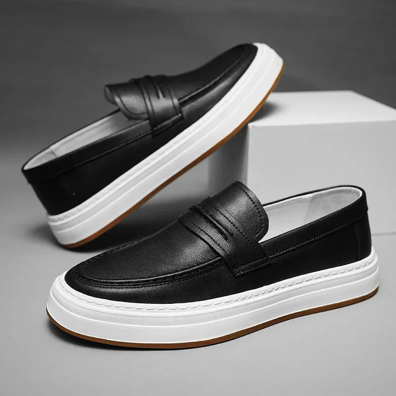 Moico Genuine Leather Loafers