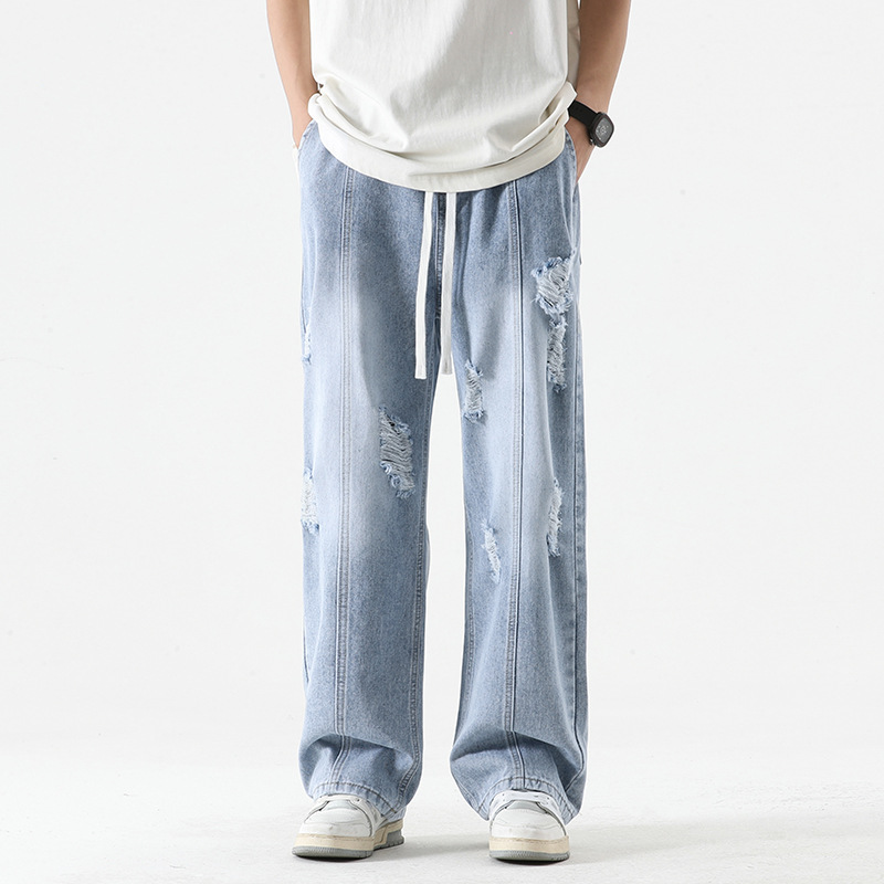 Nexus Distressed Denim Joggers