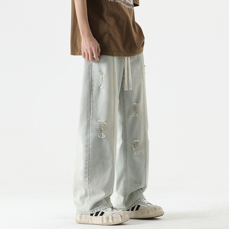 Nexus Distressed Denim Joggers