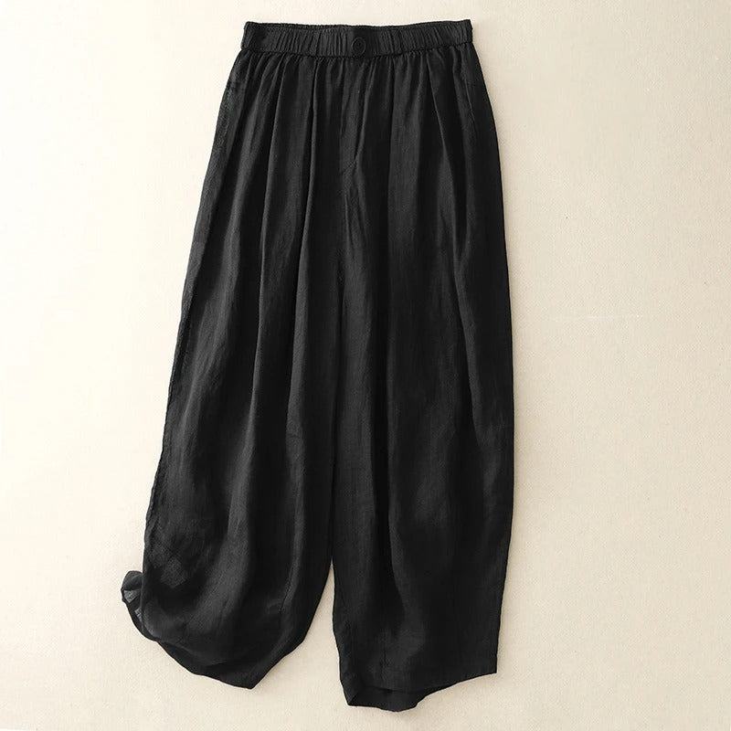 Nola Sheer-Layered Pants