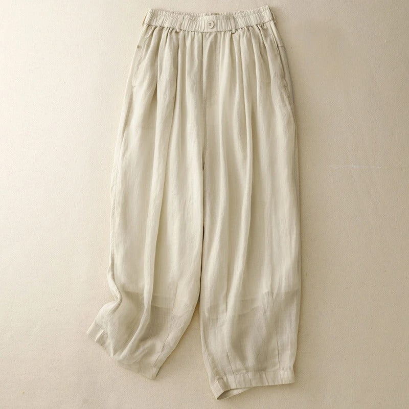 Nola Sheer-Layered Pants
