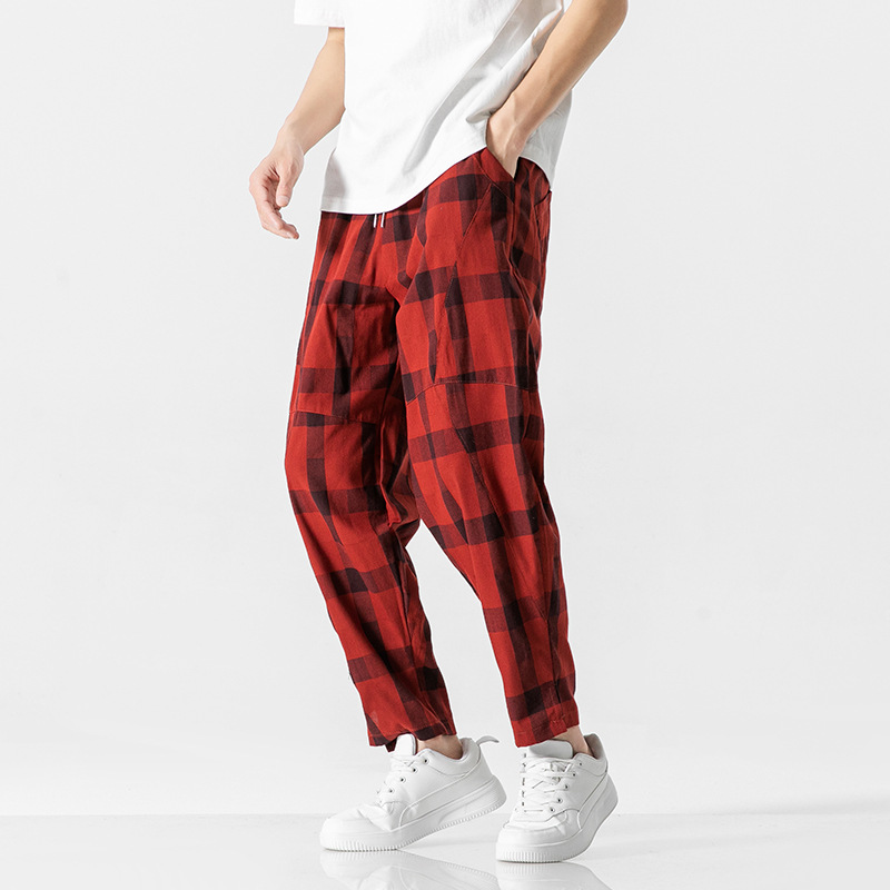Preston Tapered Check Pants