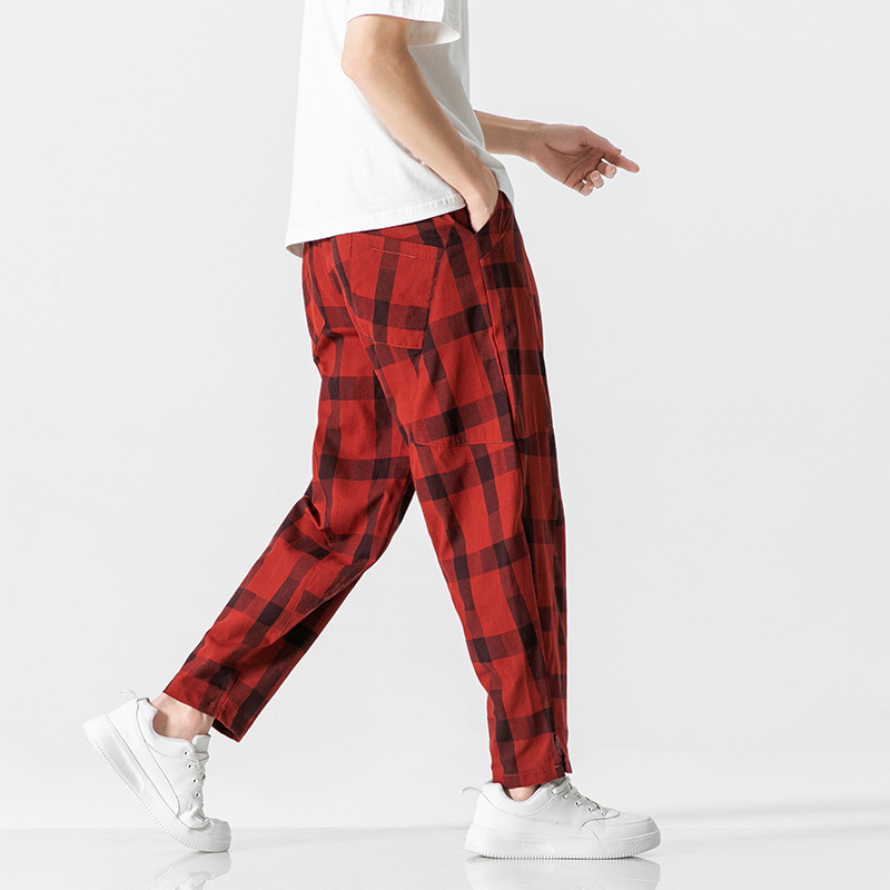 Preston Tapered Check Pants