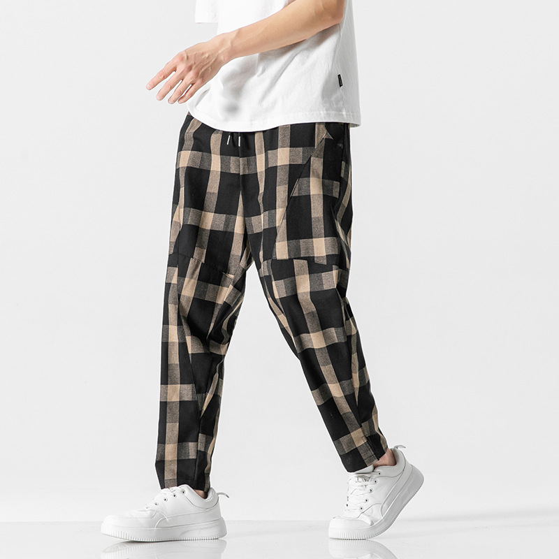 Preston Tapered Check Pants