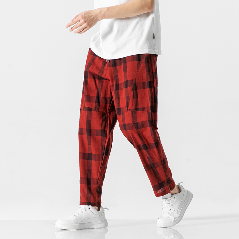 Preston Tapered Check Pants