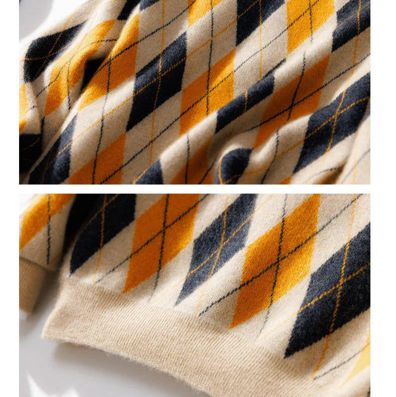 Larkin Merino Argyle Pullover