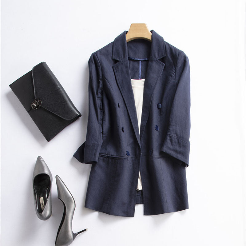 Sienna Ruched Sleeve Blazer