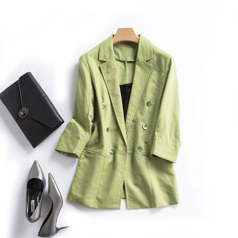 Sienna Ruched Sleeve Blazer