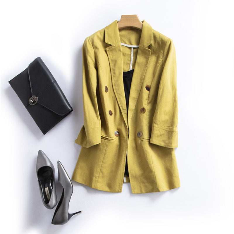 Sienna Ruched Sleeve Blazer