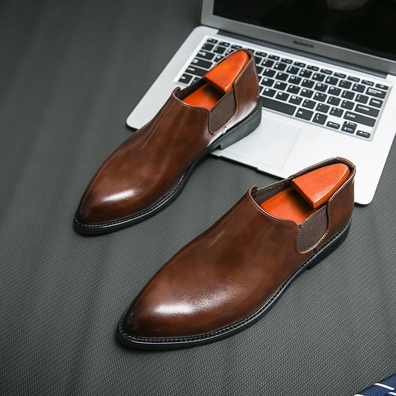 Slevo Genuine Leather Loafers